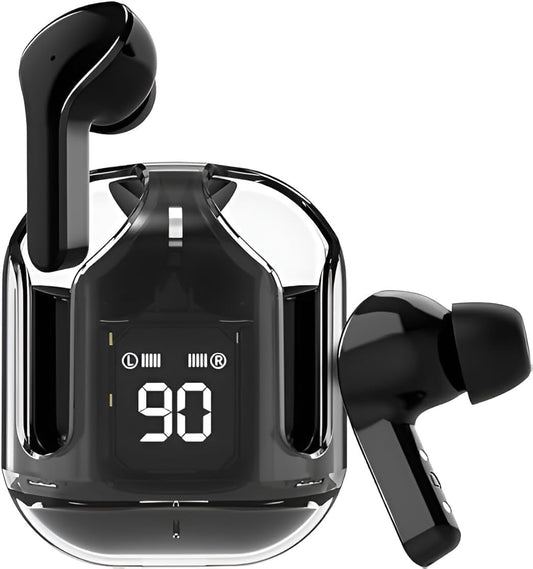 DX Mart True Wireless Stereo Wireless Earbuds, Ultrapods max TWS Bluetooth Earphones with Charging Case and LED Digital Display, Microphone, Works with iOS Android and Bluetooth Devices