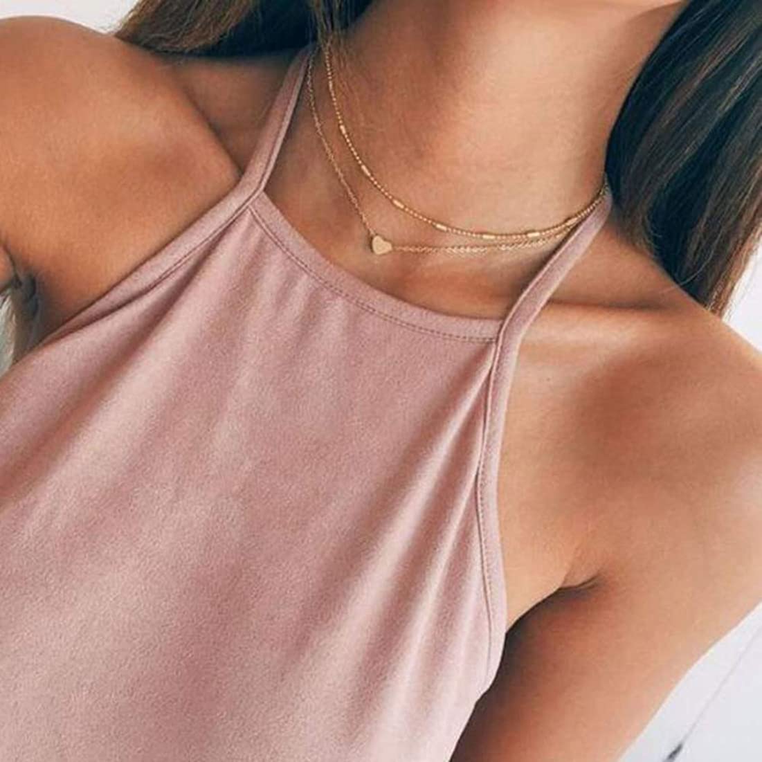 YouBella Jewellery Stylish Combo of Two Necklace Chains for Women and Girls (Style 1)