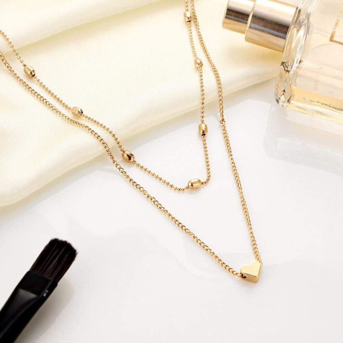 YouBella Jewellery Stylish Combo of Two Necklace Chains for Women and Girls (Style 1)