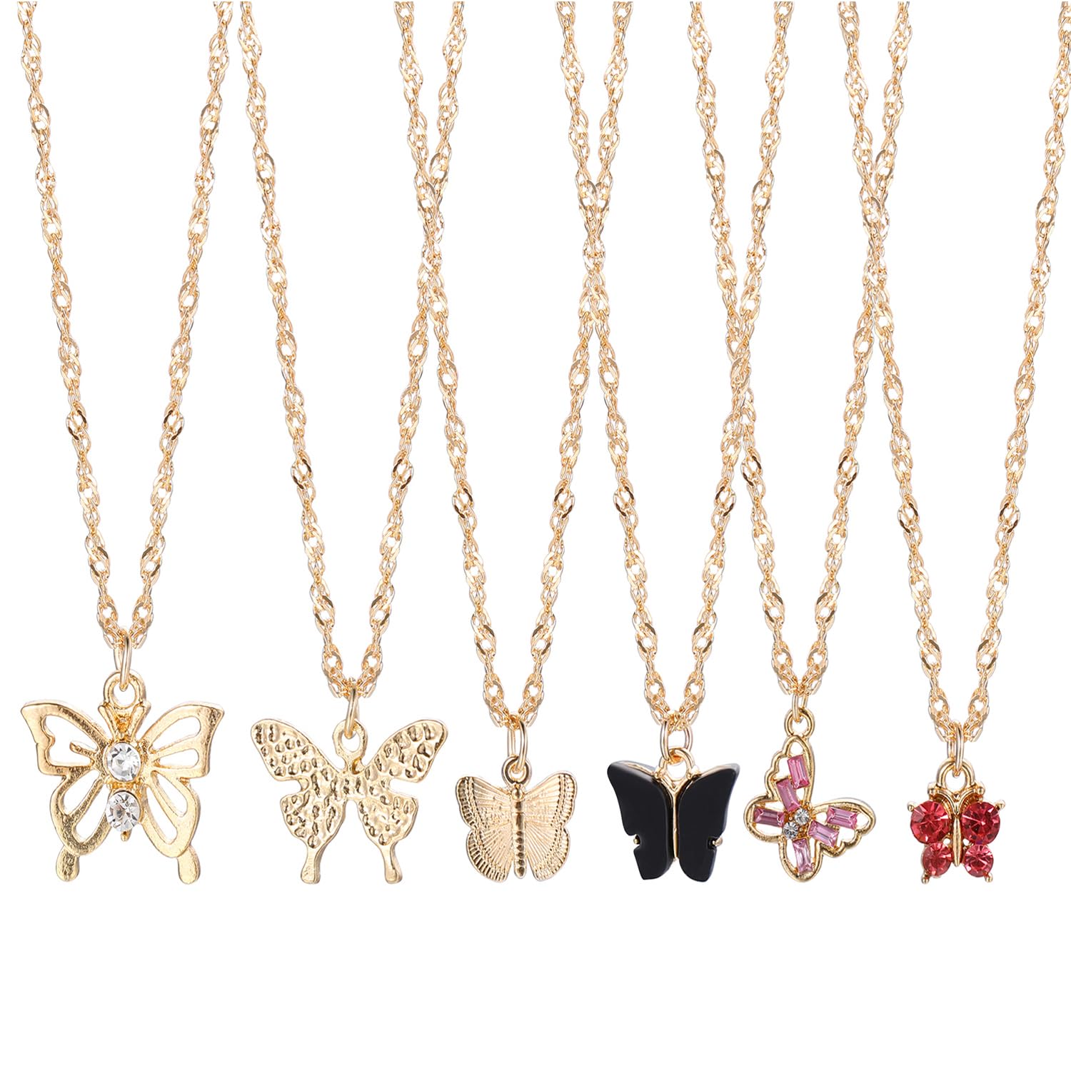 Shining Diva Fashion 5-7 Pcs Combo Latest Stylish Western Necklace Set for Women Pendant Necklace Gifts for Girls