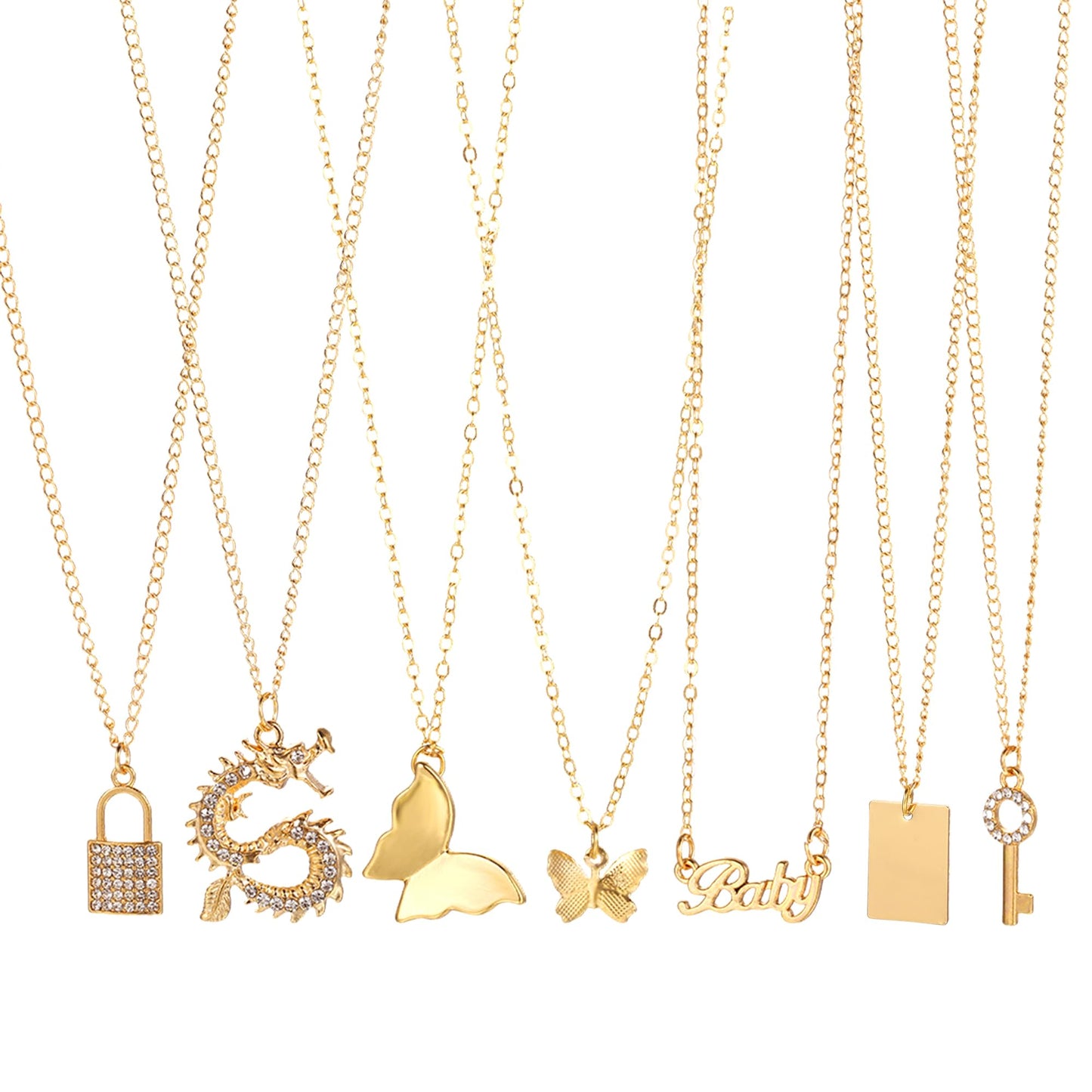 Shining Diva Fashion 5-7 Pcs Combo Latest Stylish Western Necklace Set for Women Pendant Necklace Gifts for Girls