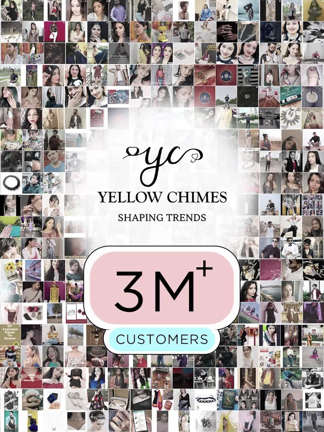 Yellow Chimes 2Pcs Long Chain Pendent Necklace for Women & Girls - Stylish Pendant Chains for Wife, Girlfriend, Birthday, Anniversary